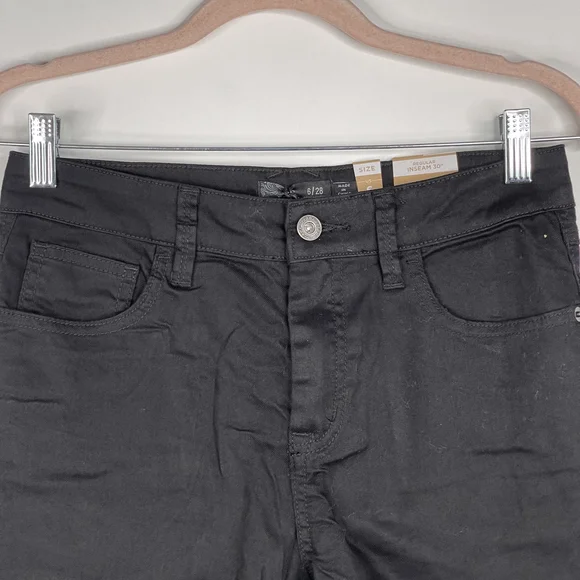 NWT prAna Oday Jean Regular Inseam in Black Out 6 High Rise Skinny #7418 - Picture 3 of 16